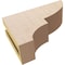 Ekena Millwork 3"W x 9"D x 6"H Classic Ridgewood Rough Cedar Woodgrain TimberThane Corbel, Primed Tan CORUR03X09X06RIDRCPR - alternate 3